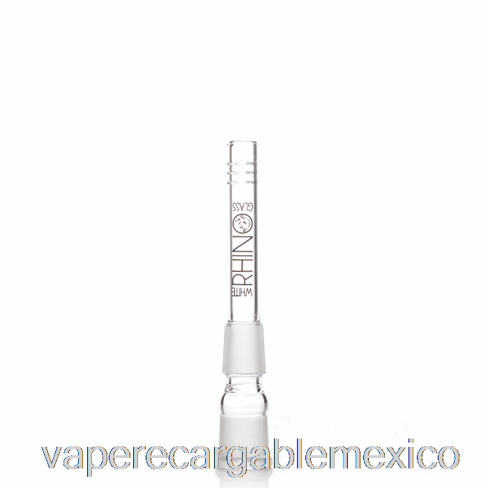 Vape Recargable White Rhino 19/19 Vástago De Vidrio De 4 Pulgadas